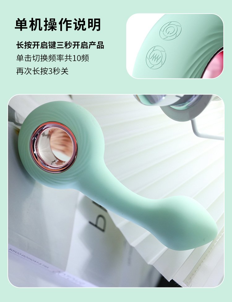Hurricane Vibrating Butt Plug with Pull Ring, Pointed or Flat Tip