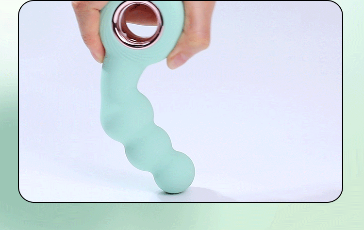 Hurricane Vibrating Anal Beads with Pull Ring, Unisex Prostate Massager