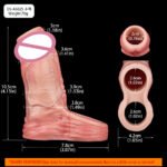 Penis Extension Sleeve, Realistic Hollow Strap-On Enlarger for Men - Image 6