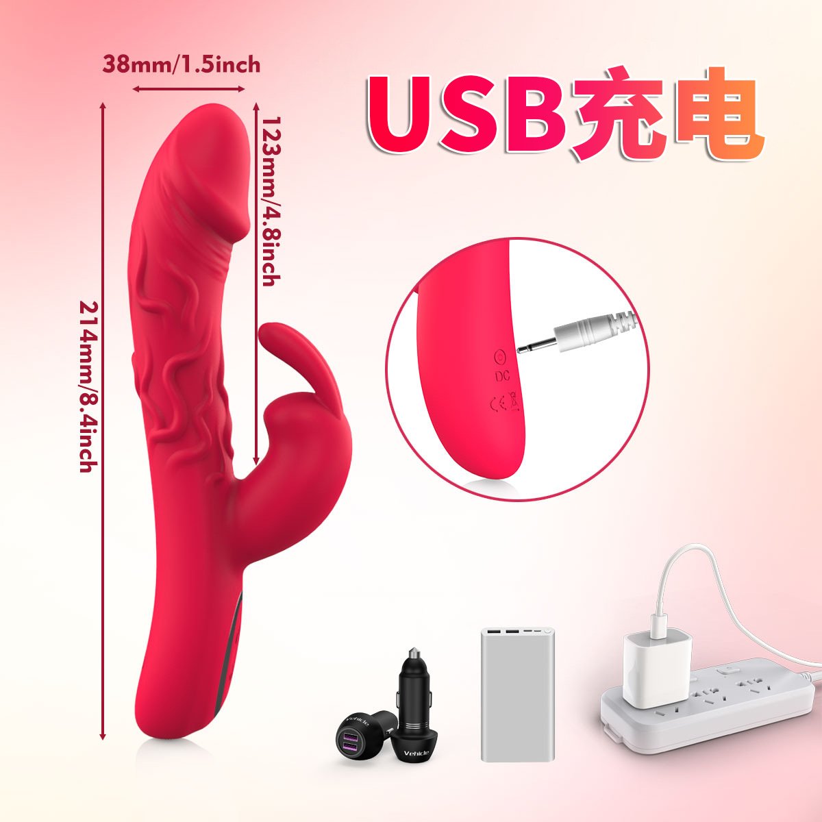 Automatic Thrusting Rabbit Vibrator for Women
