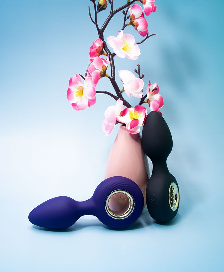 Hurricane Vibrating Butt Plug with Pull Ring, Prostate Massager