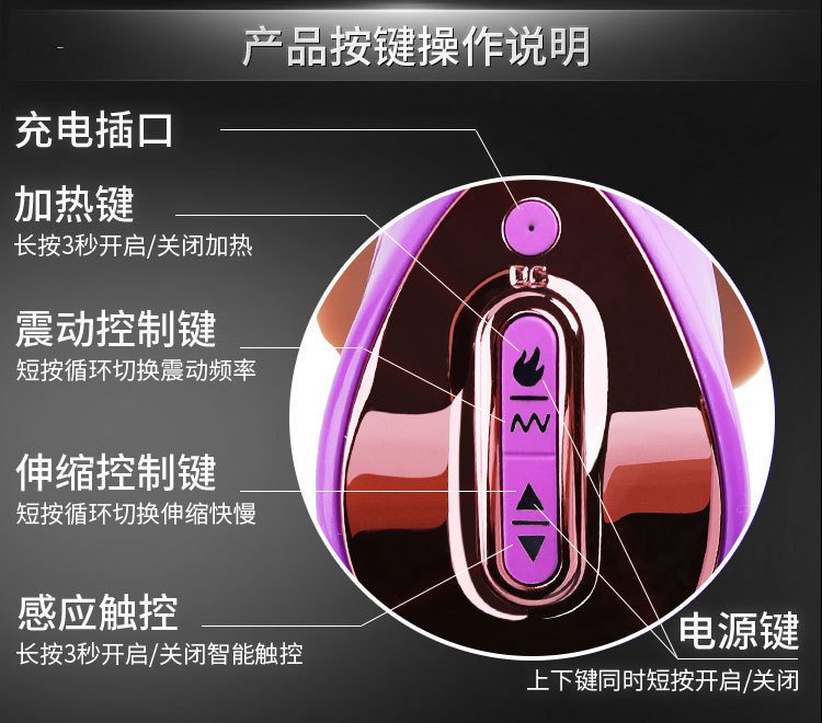Automatic Thrusting Vibrator Sex Machine for Women