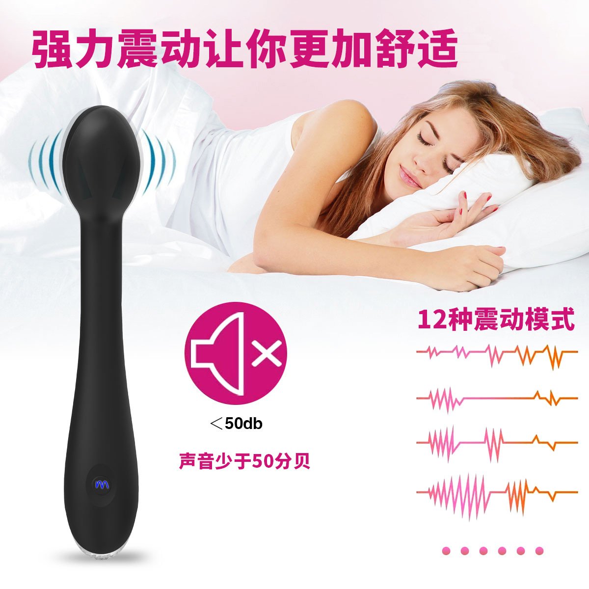 12-Frequency Clitoral AV Wand, 2nd Gen G-Spot Vibrator