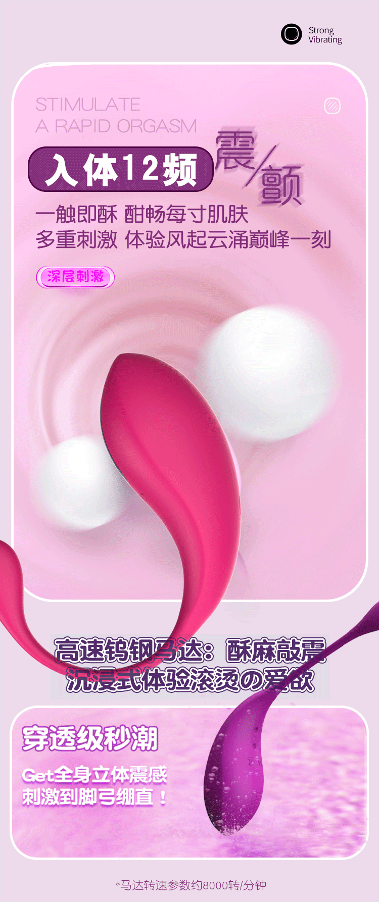 Wireless Remote Control Wearable Vibrating Egg, Clitoral Stimulator