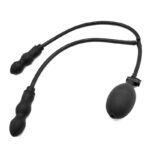 Inflatable Silicone Double Bead Anal Plug, Expanding Butt Plug for Anal Training - Image 4