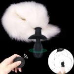 Vibrating Fox Tail Butt Plug, Wagging Cosplay Anal Toy - Image 3