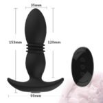 Thrusting Anal Plug with Come-Hither Motion, Unisex Vibrator - Image 5