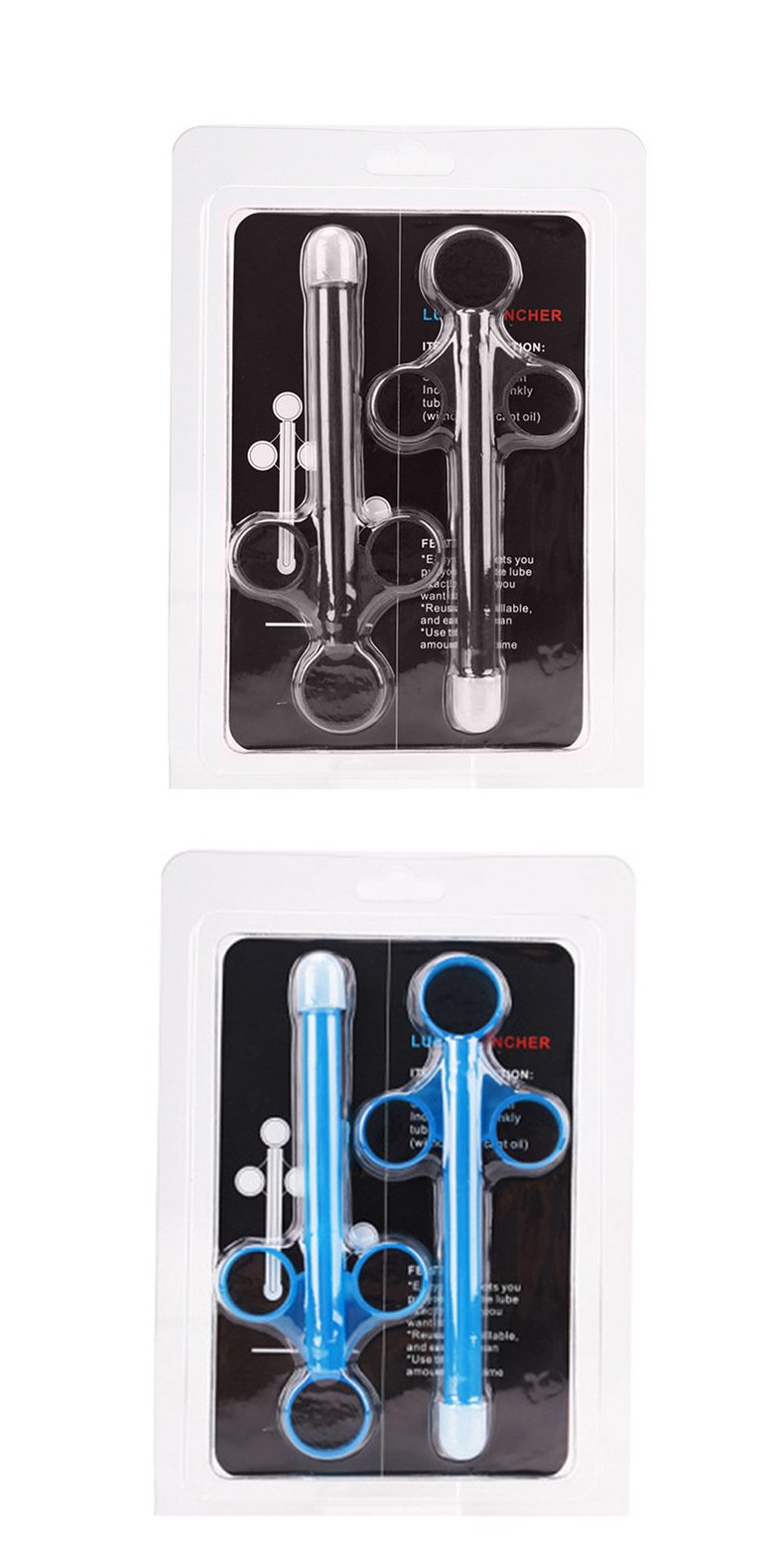 Portable Lube Applicator Syringe & Intimate Douche Cleaner