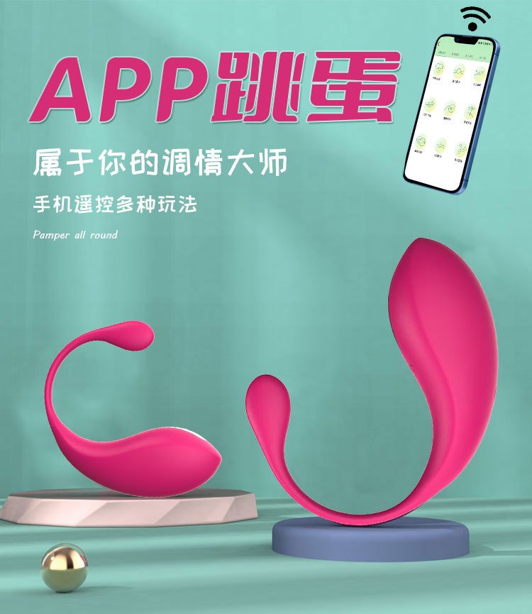 App Long-Distance Remote Control Vibrating Egg, Quiet Wearable Toy
