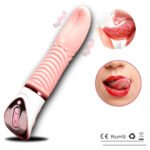 Textured Electric Tongue Licking Vibrator for Women - Image 5