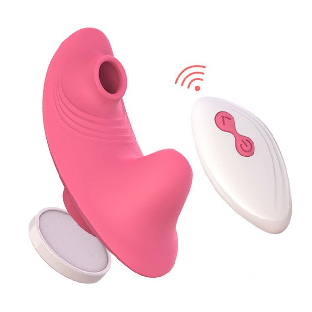 Mini Magnetic Wearable Sucking Vibrator with Wireless Remote