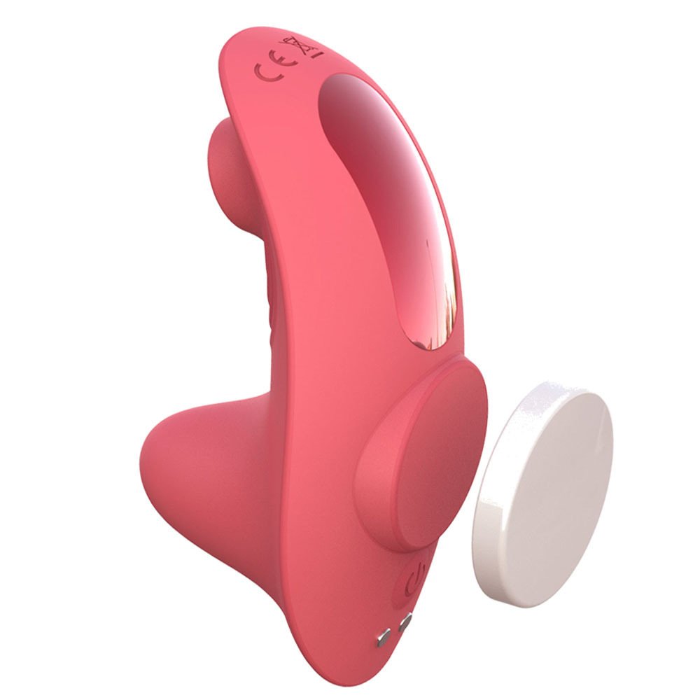 Mini Magnetic Wearable Sucking Vibrator with Wireless Remote