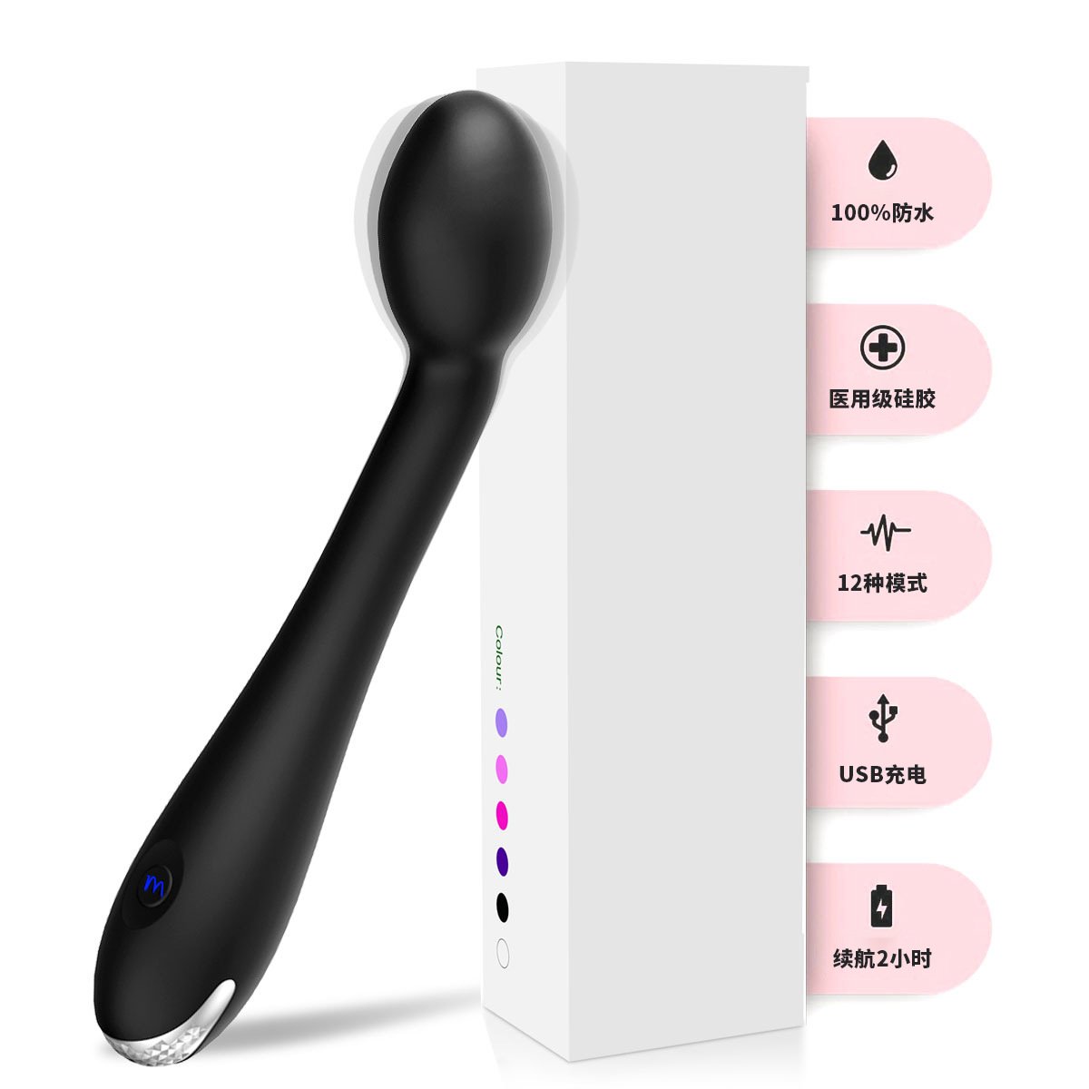 12-Frequency Clitoral AV Wand, 2nd Gen G-Spot Vibrator