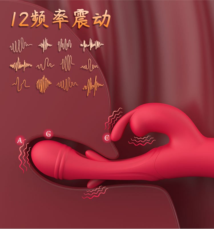 Freya App-Controlled Rabbit Vibrator with Tongue Licking & Tapping Head