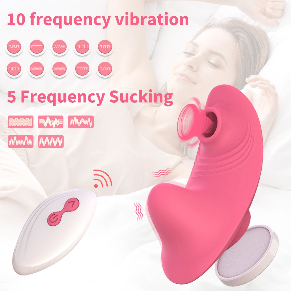 Mini Magnetic Wearable Sucking Vibrator with Wireless Remote