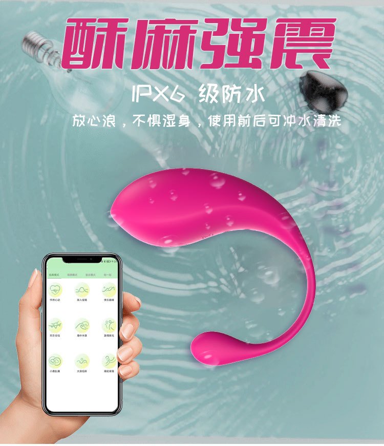 App Long-Distance Remote Control Vibrating Egg, Quiet Wearable Toy