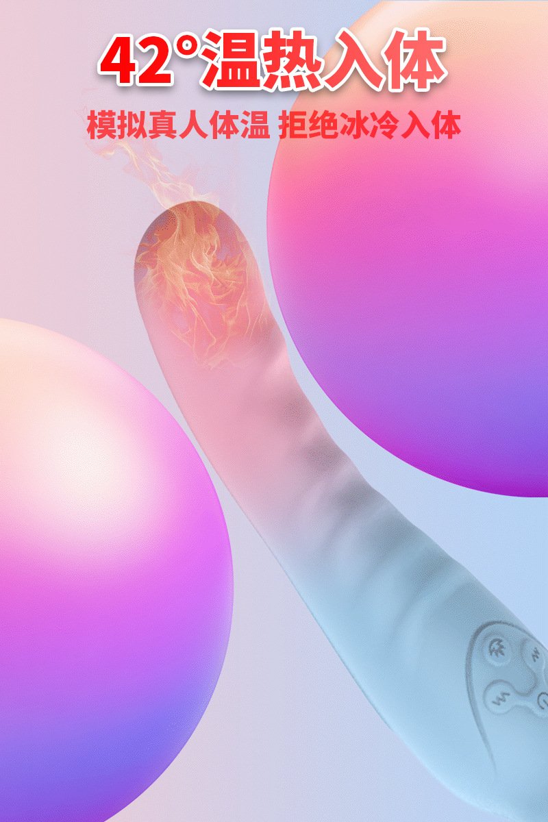 Heated Double-Ended AV Wand Vibrator with Dual Motors