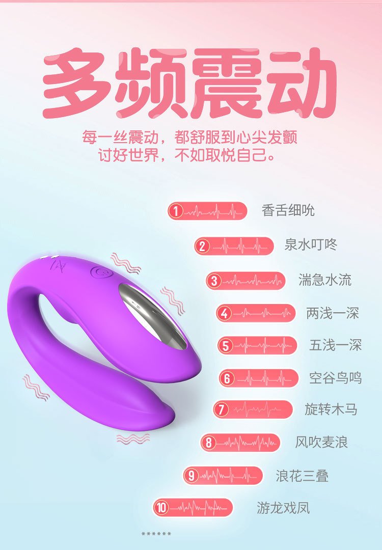 U-Shaped Wearable Remote Control Vibrator for Clitoral & G-Spot Stimulation