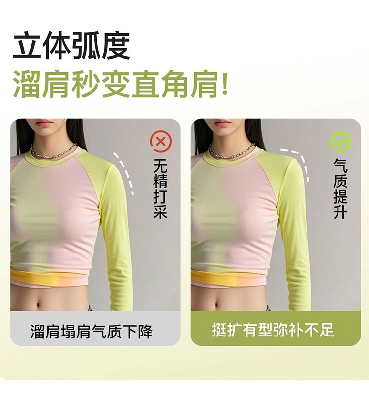 Silicone Shoulder Pads, Invisible Self-Adhesive Shoulder Enhancers, Unisex