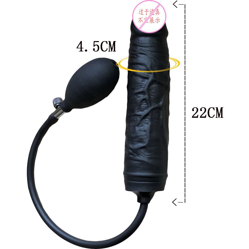 Inflatable Expanding Butt Plug & Prostate Massager, Unisex Silicone Anal Toy