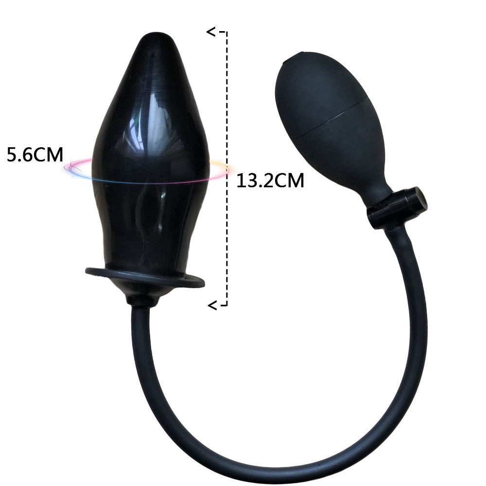 Inflatable Expanding Butt Plug & Prostate Massager, Unisex Silicone Anal Toy