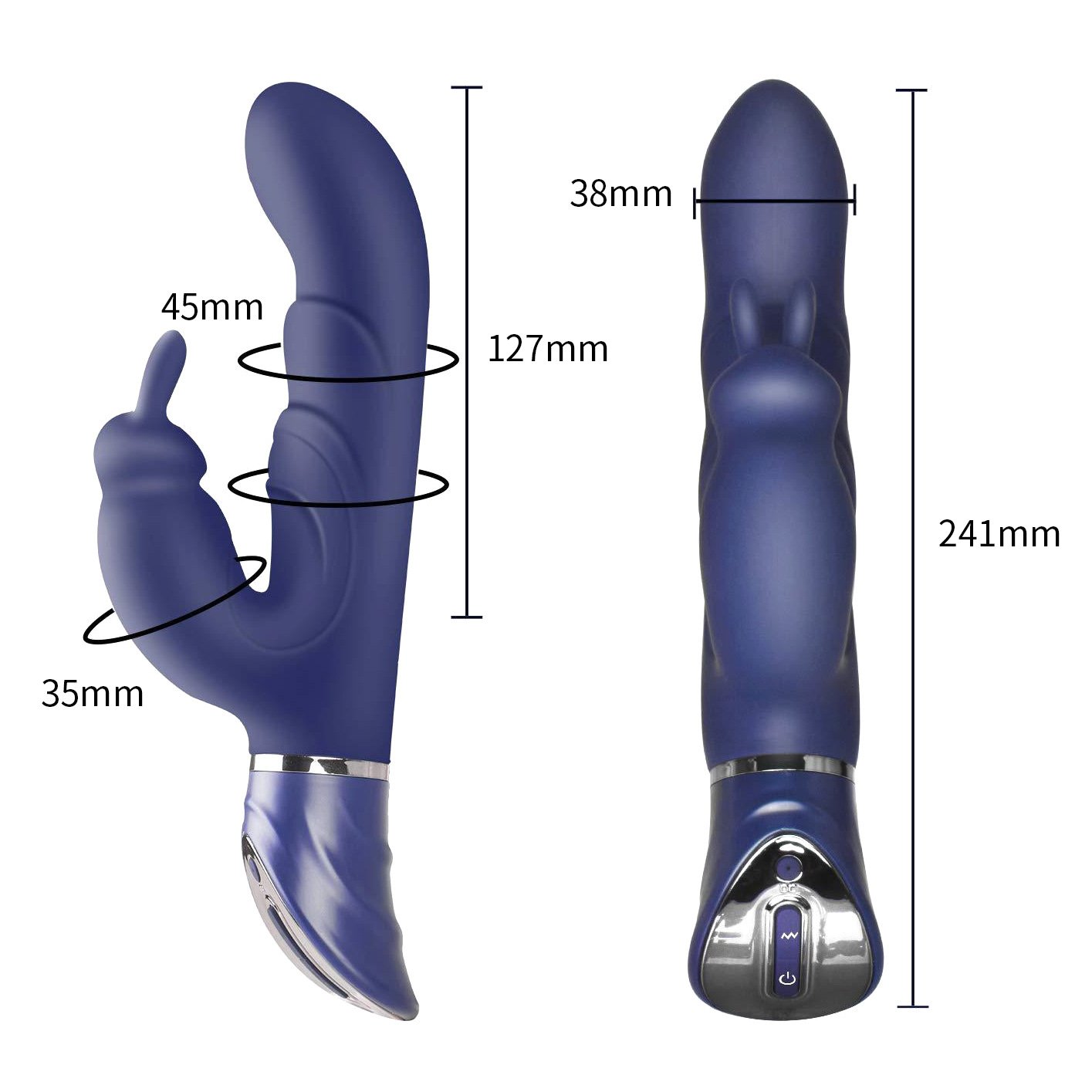 55° Bendable Dual-Motor Rabbit Vibrator for Women