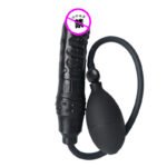 Inflatable Expanding Butt Plug & Prostate Massager, Unisex Silicone Anal Toy