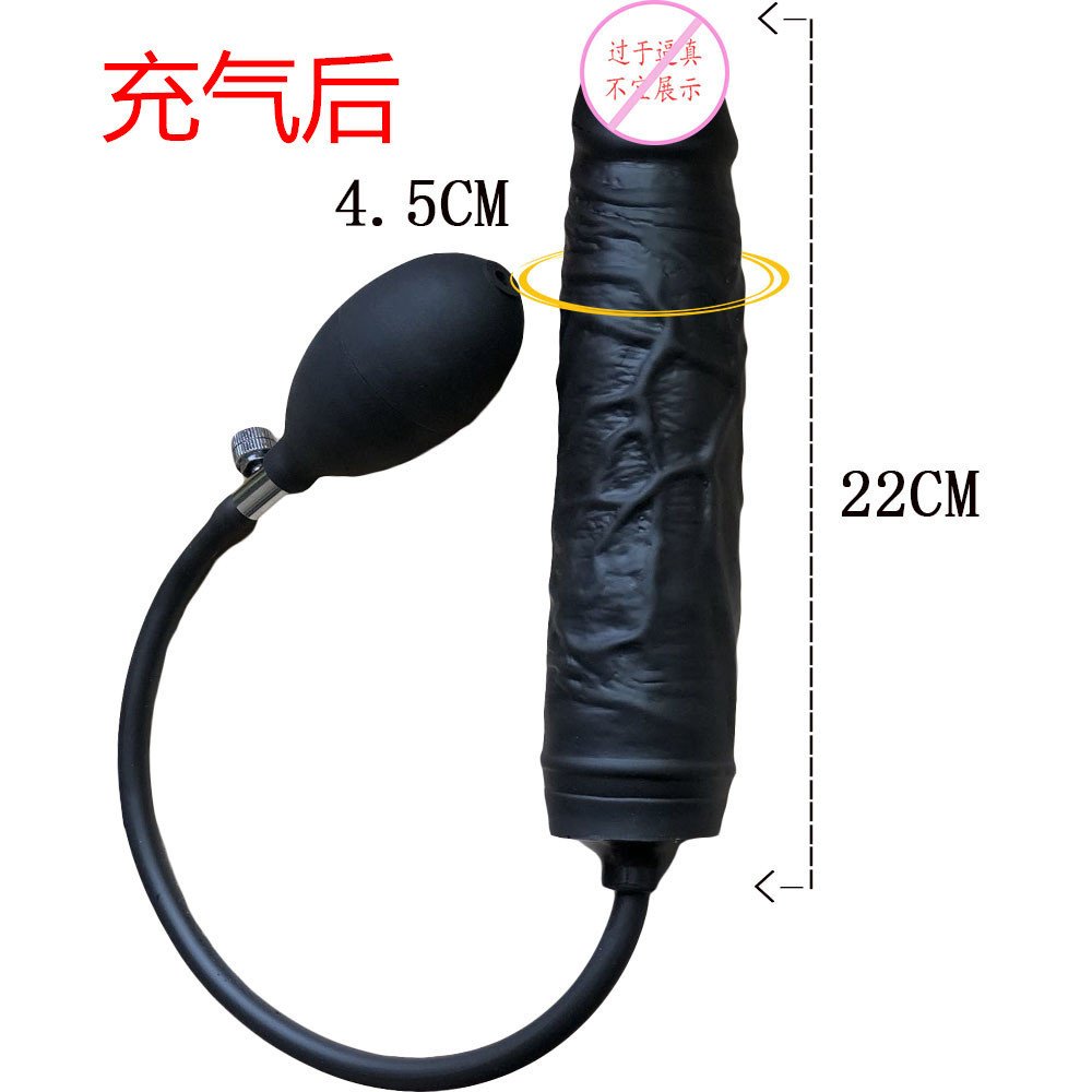 Inflatable Expanding Butt Plug & Prostate Massager, Unisex Silicone Anal Toy
