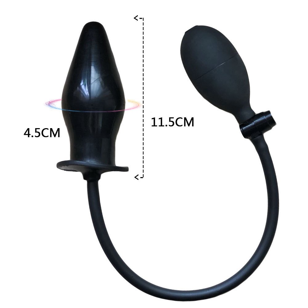 Inflatable Expanding Butt Plug & Prostate Massager, Unisex Silicone Anal Toy