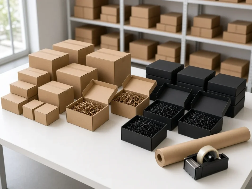 Discreet packaging station