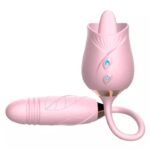 Rose Tongue Licking Thrusting G-Spot Vibrator, Clitoral & Nipple Massager - Image 5