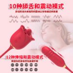 Rose Suction Thrusting Vibrator, Clitoral & Nipple Stimulator - Image 2