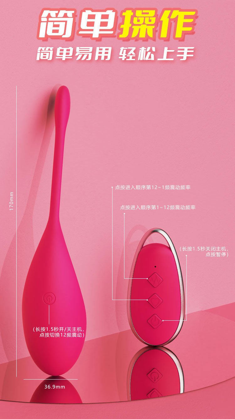 Wireless Remote Control Wearable Vibrating Egg, Clitoral Stimulator