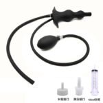Inflatable Silicone Anal Beads Plug with Water Spray, Anal Dilator & Douche Cleaner - Image 7