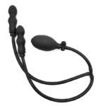 Inflatable Silicone Double Bead Anal Plug, Expanding Butt Plug for Anal Training - Image 2