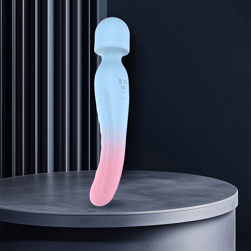 Heated Double-Ended AV Wand Vibrator with Dual Motors