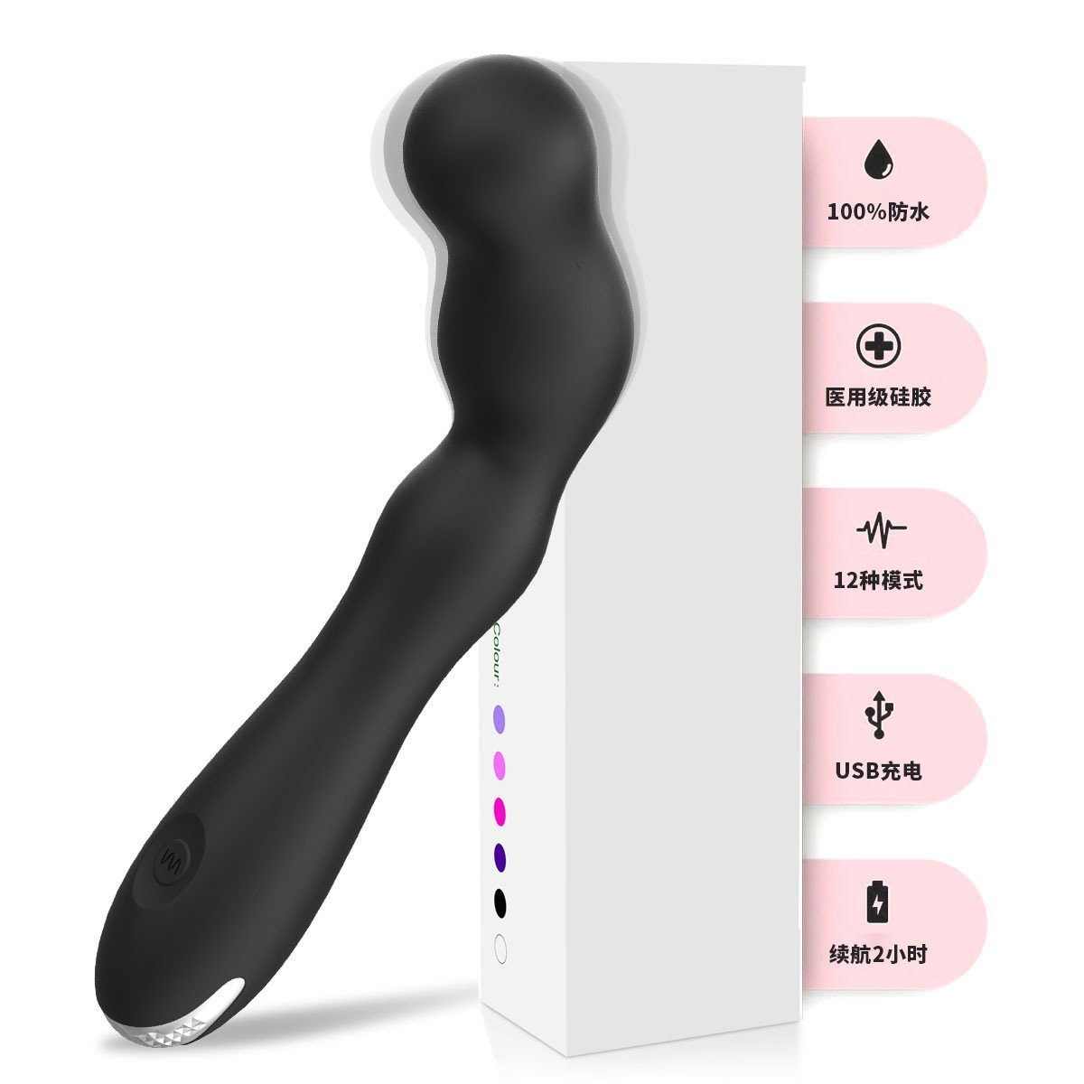 12-Frequency G-Spot Vibrator & Prostate Massager, Unisex